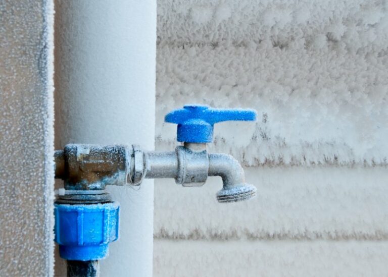 Canalisation gelée hiver
