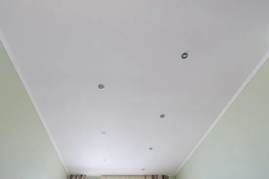 Détails sur le faux plafond avec spots intégrés