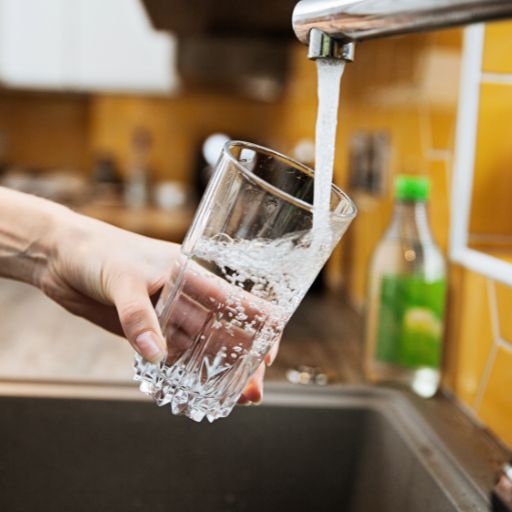 verre d'eau du robinet