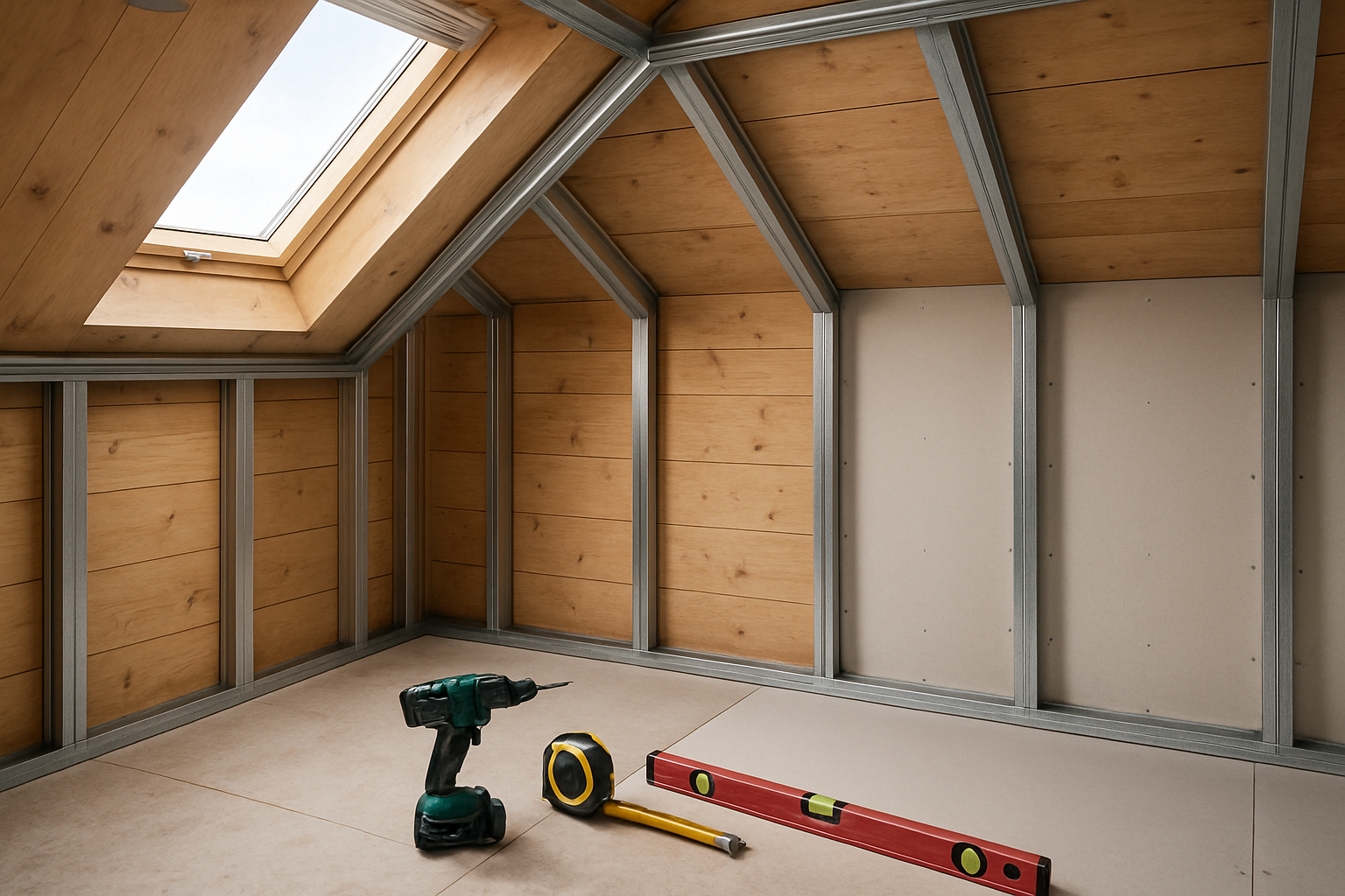 Espacement rail placo sous pente : guide pratique