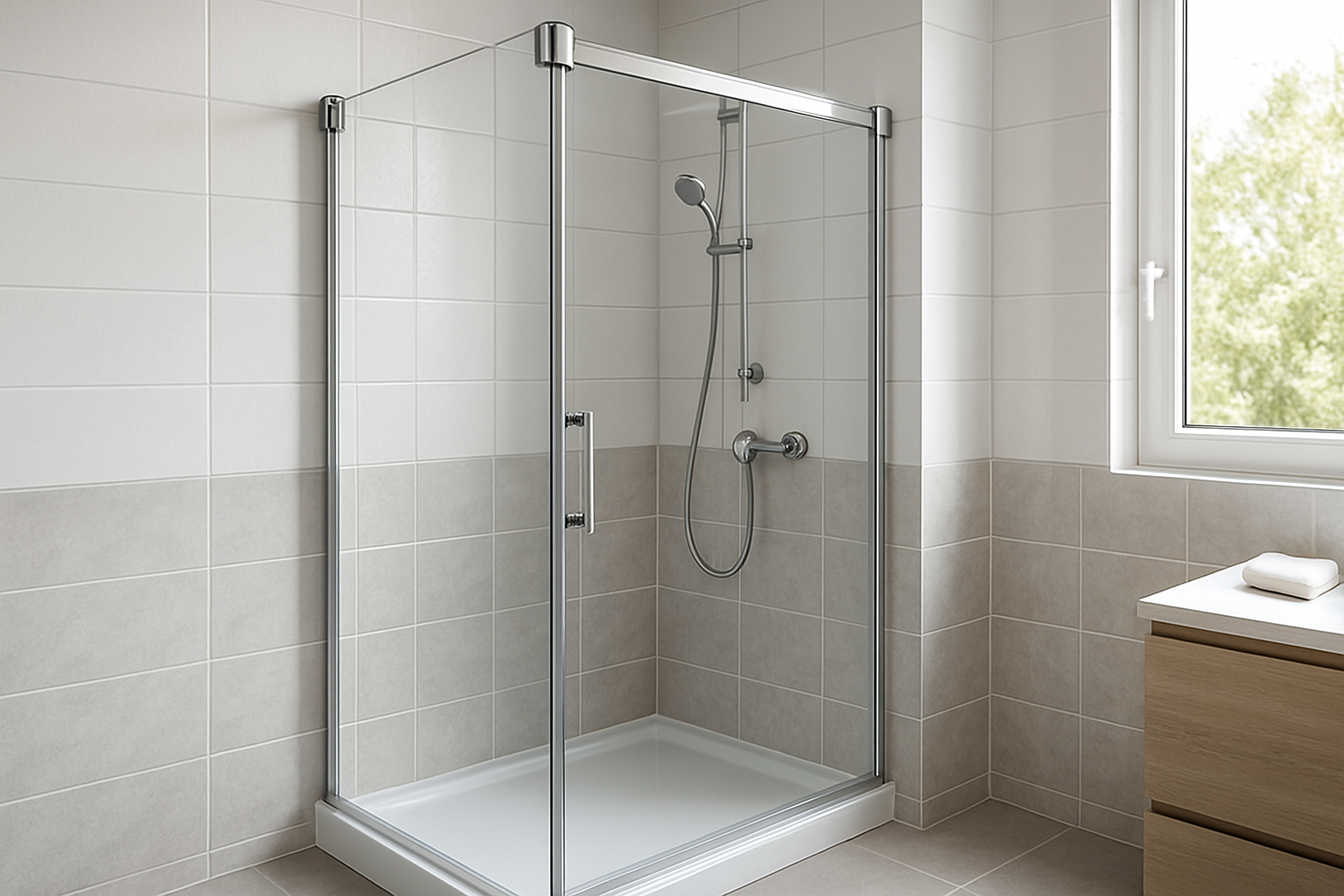 Faut-il fixer une cabine de douche au mur ?