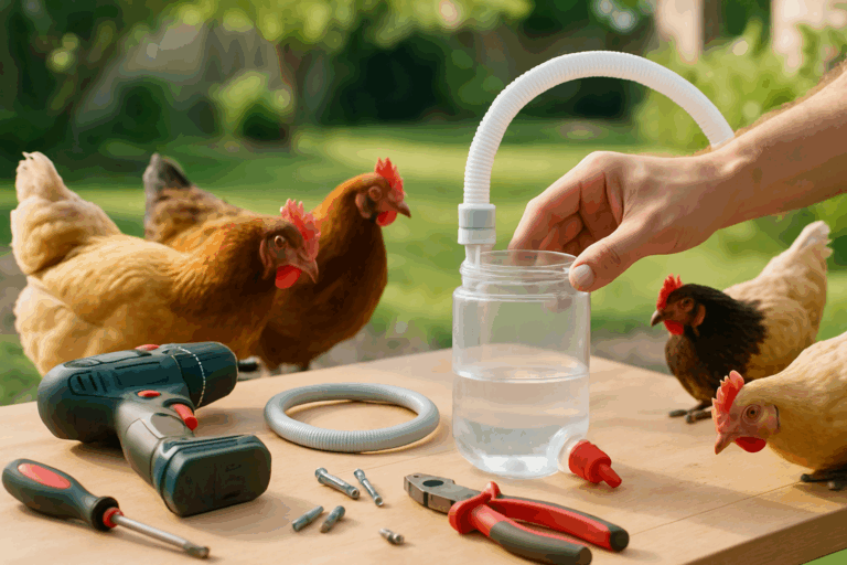 découvrez comment fabriquer un abreuvoir pour poules facilement à la maison avec notre guide complet 2025. étapes simples, matériaux économiques et conseils pratiques pour un abreuvoir efficace et durable.