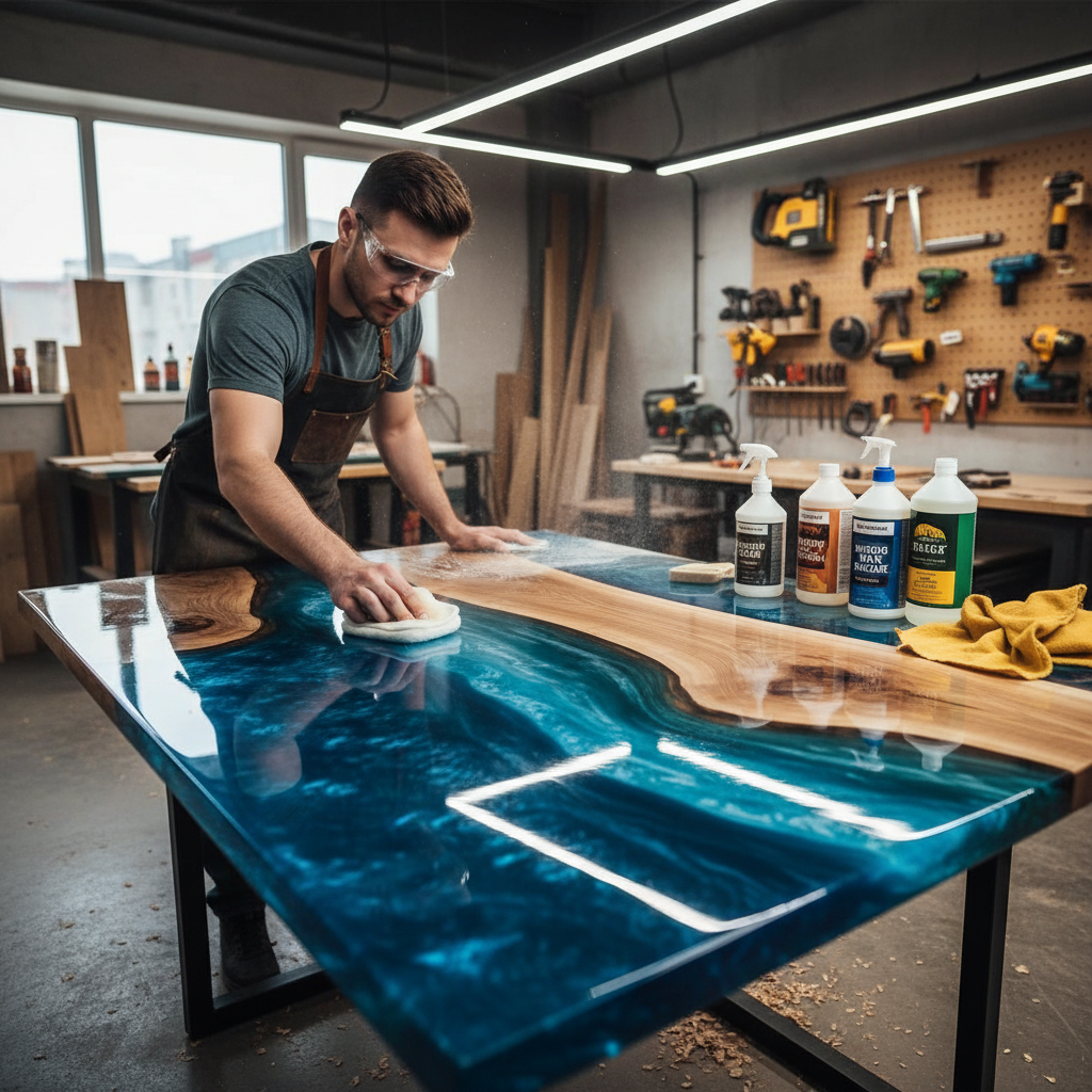 Comment protéger sa table époxy des rayures - illustration