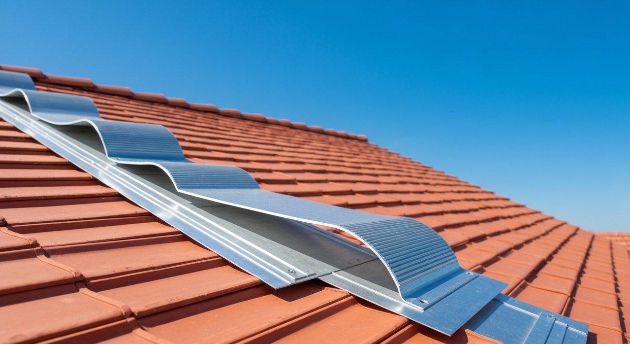 Faîtage à sec ventilé avec closoir aluminium