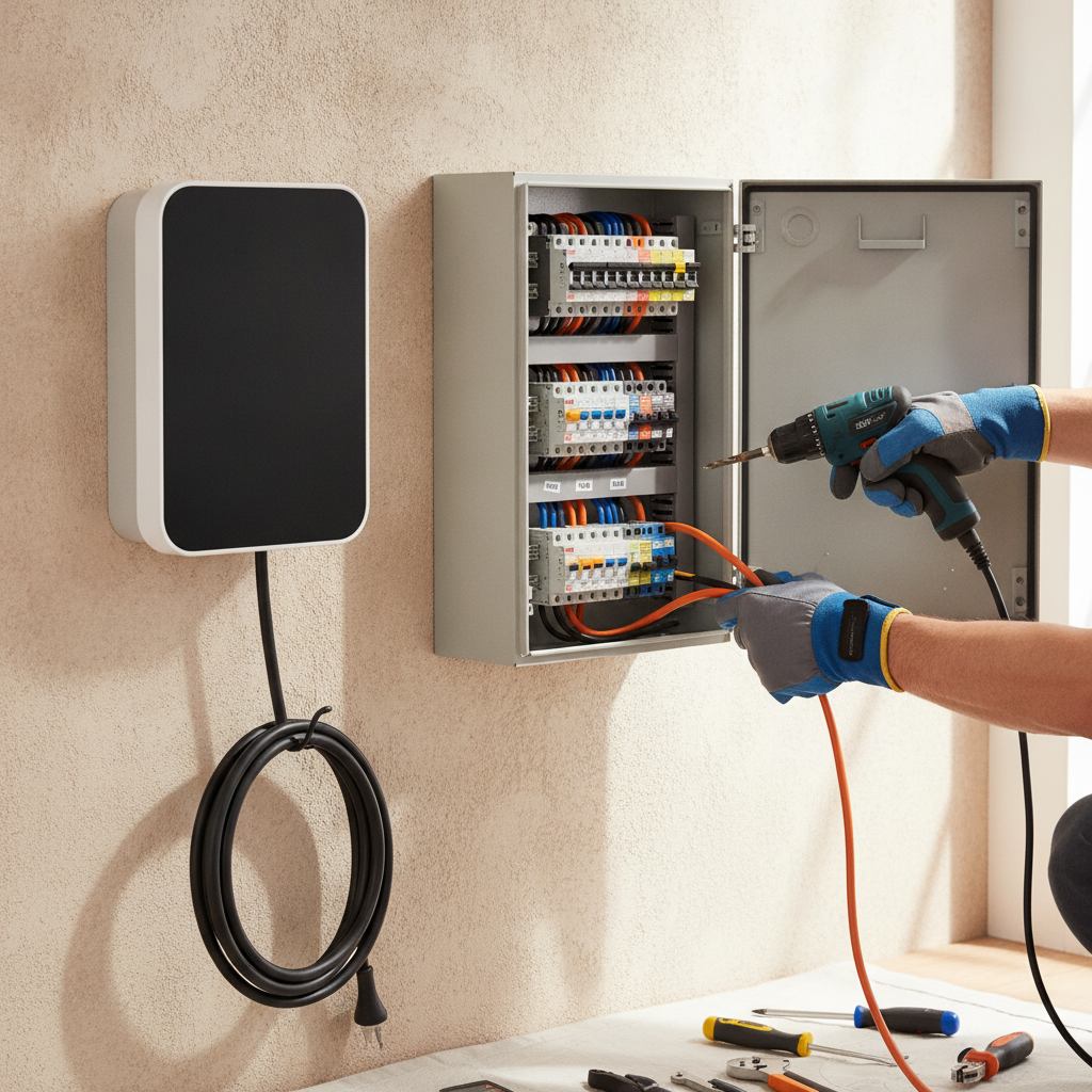Installation par un électricien IRVE d'une borne de recharge dans l'Aude