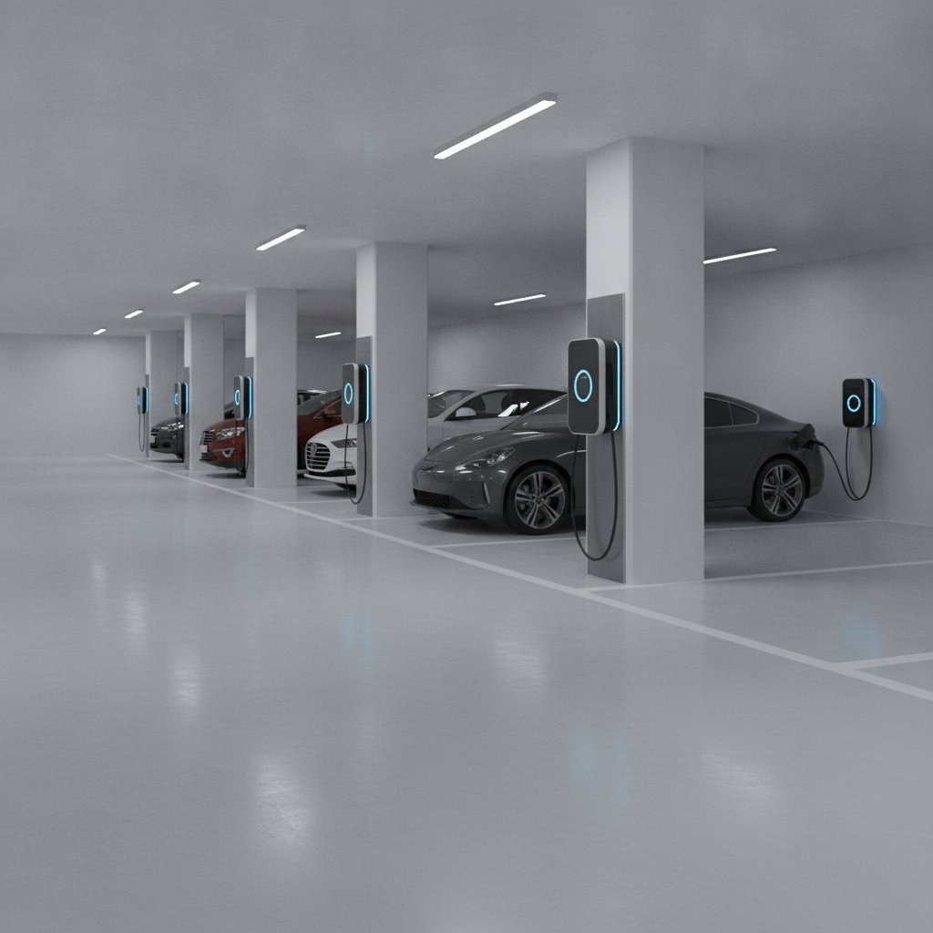 Bornes de recharge en copropriété dans un parking à Narbonne