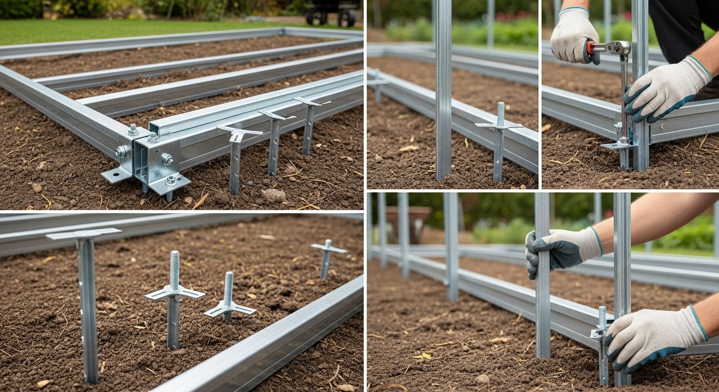 Comment installer une serre de jardin – ancrage au sol Installation et ancrage au sol d’une serre de jardin Brico Dépôt