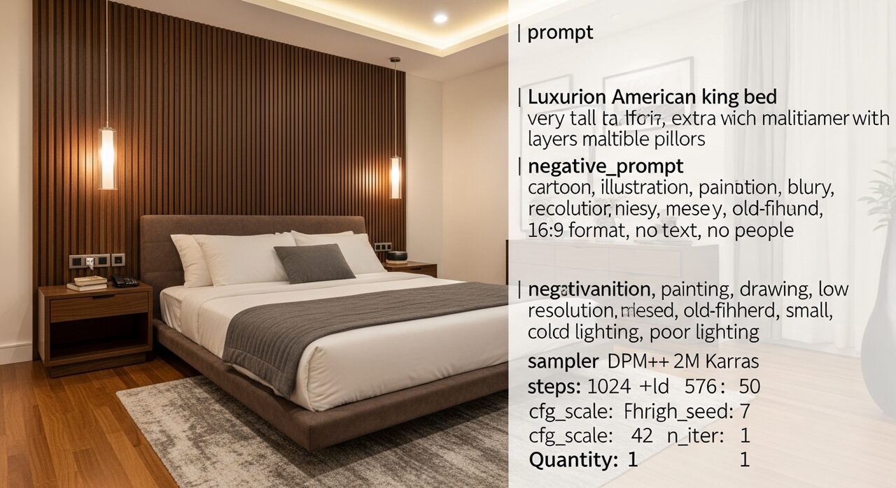lit haut americain king size chambre luxe style hotel 5 etoiles